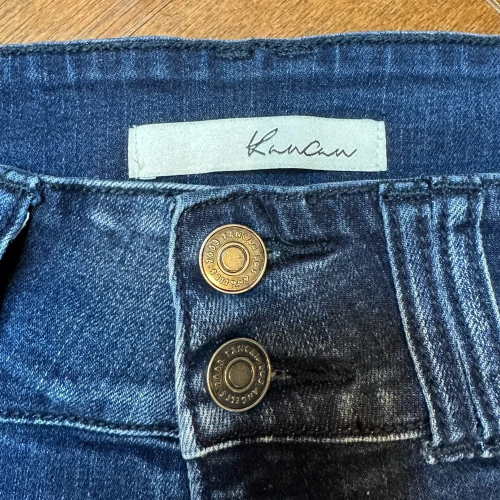 KANCAN Women's Blue Distressed Skinny Jeans
